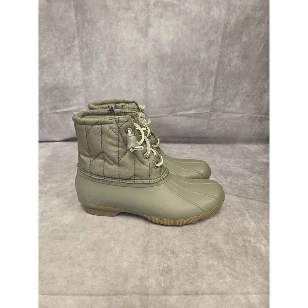 Sperry Womens-Size 8 ALL WEATHER BOOTS GREEN